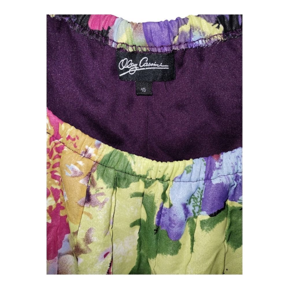 Vintage Oleg Cassini Multi Color Dress - Picture 5 of 8